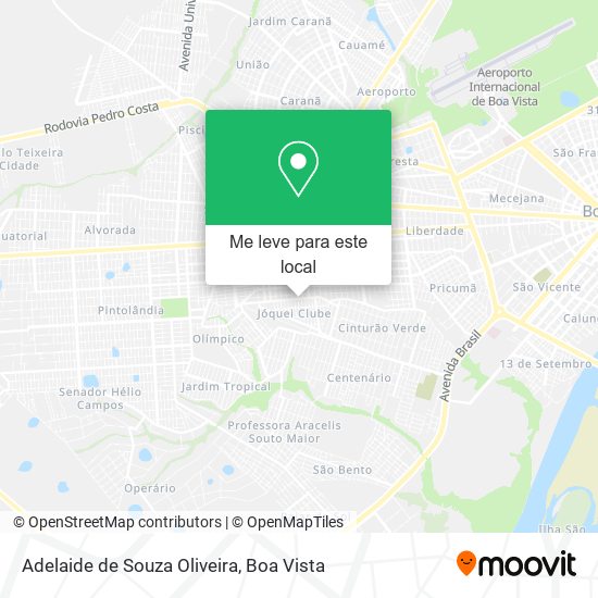 Adelaide de Souza Oliveira mapa