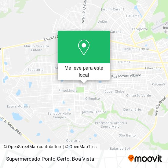 Supermercado Ponto Certo mapa