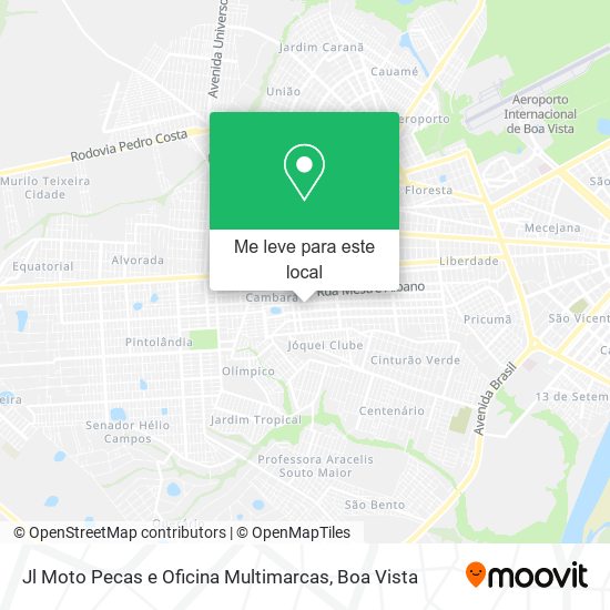 Jl Moto Pecas e Oficina Multimarcas mapa