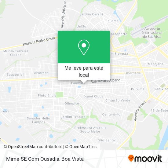 Mime-SE Com Ousadia mapa