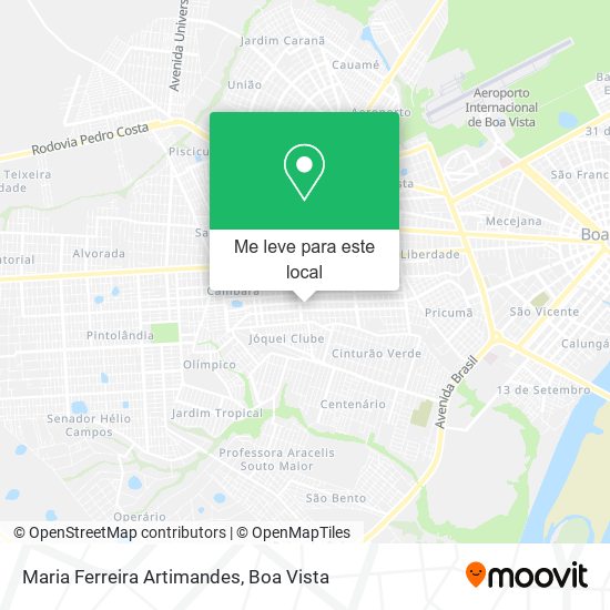 Maria Ferreira Artimandes mapa