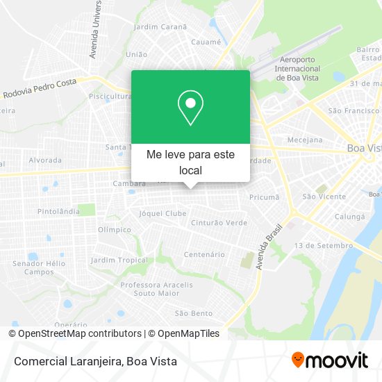 Comercial Laranjeira mapa