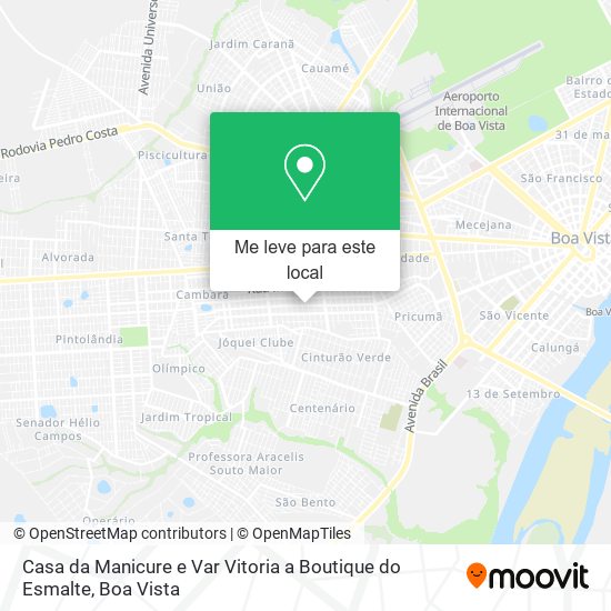 Casa da Manicure e Var Vitoria a Boutique do Esmalte mapa