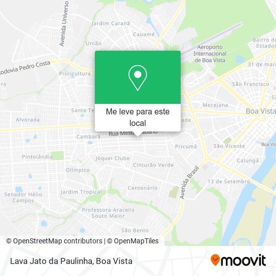 Lava Jato da Paulinha mapa