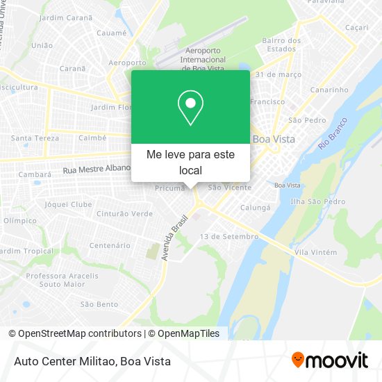 Auto Center Militao mapa