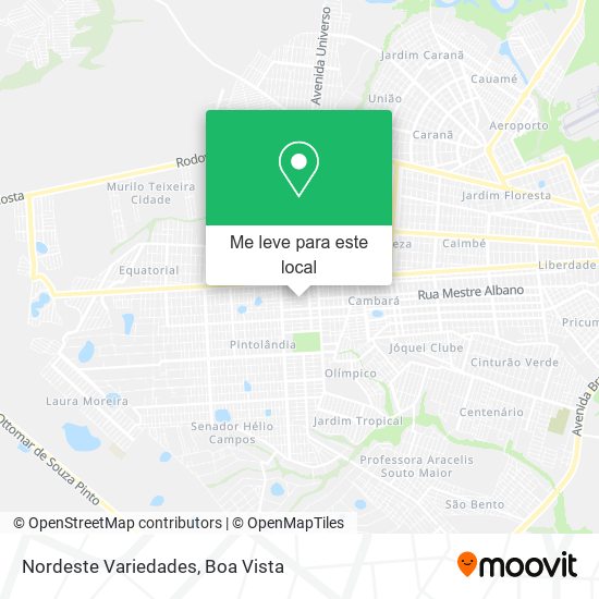 Nordeste Variedades mapa