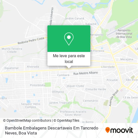 Bambole Embalagens Descartaveis Em Tancredo Neves mapa