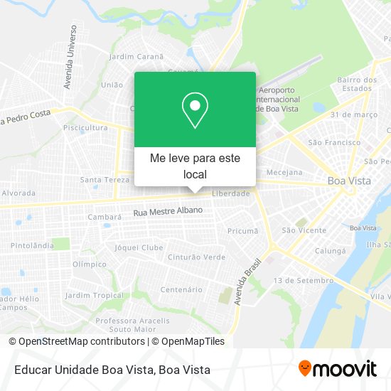 Educar Unidade Boa Vista mapa