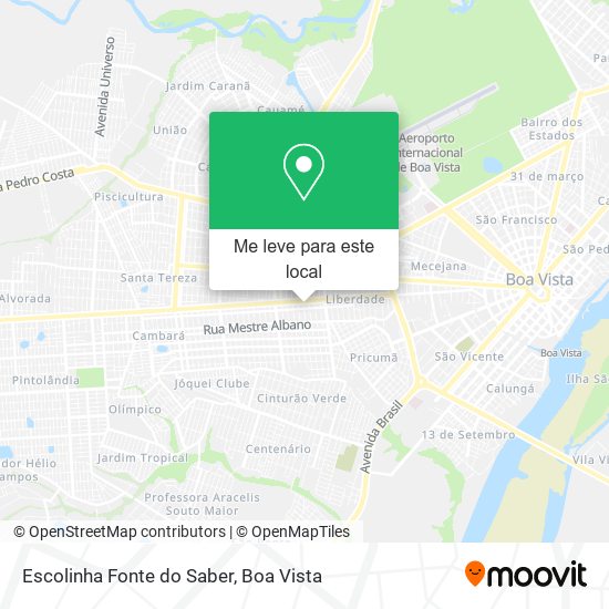 Escolinha Fonte do Saber mapa