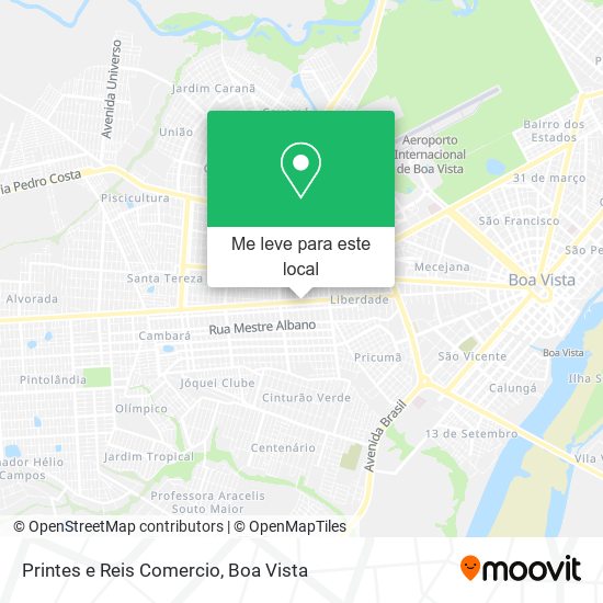 Printes e Reis Comercio mapa