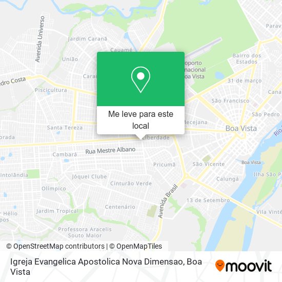 Igreja Evangelica Apostolica Nova Dimensao mapa