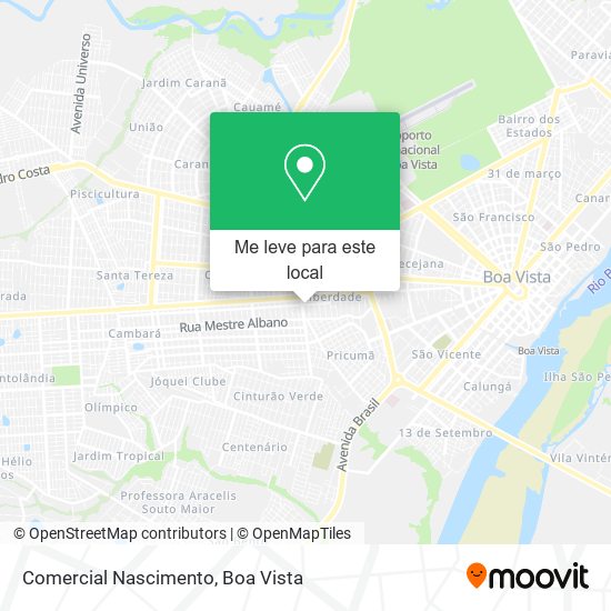 Comercial Nascimento mapa
