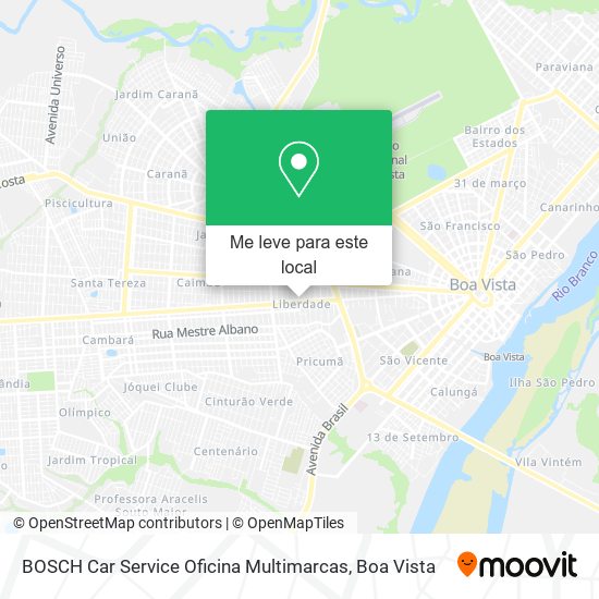 BOSCH Car Service Oficina Multimarcas mapa