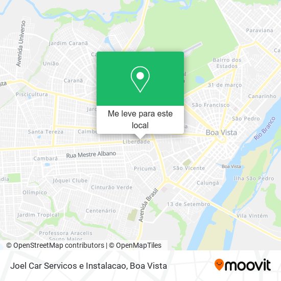 Joel Car Servicos e Instalacao mapa