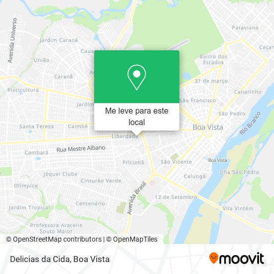 Delicias da Cida mapa