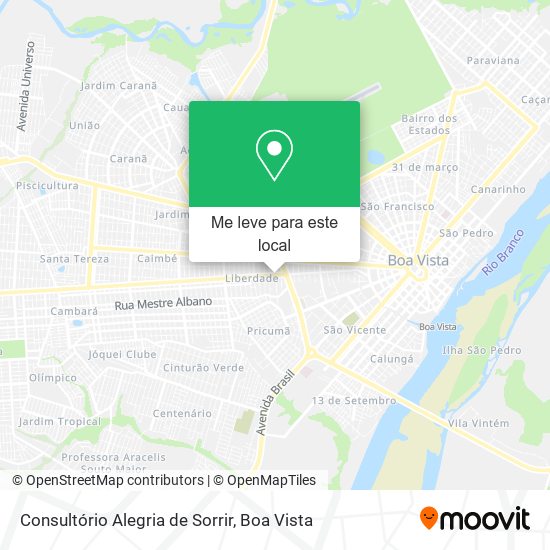 Consultório Alegria de Sorrir mapa