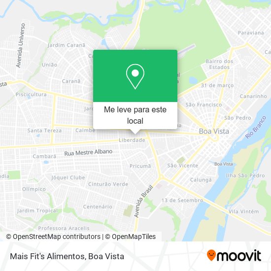 Mais Fit's Alimentos mapa