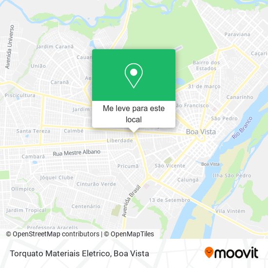 Torquato Materiais Eletrico mapa