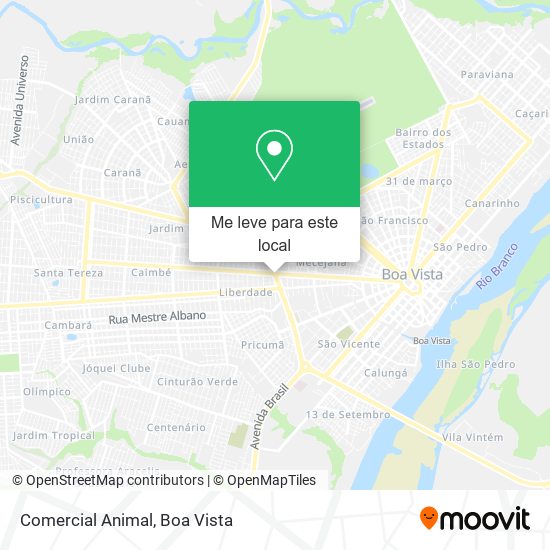 Comercial Animal mapa