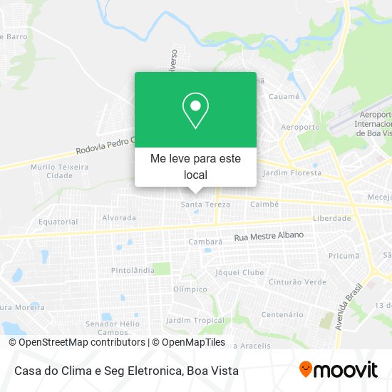 Casa do Clima e Seg Eletronica mapa