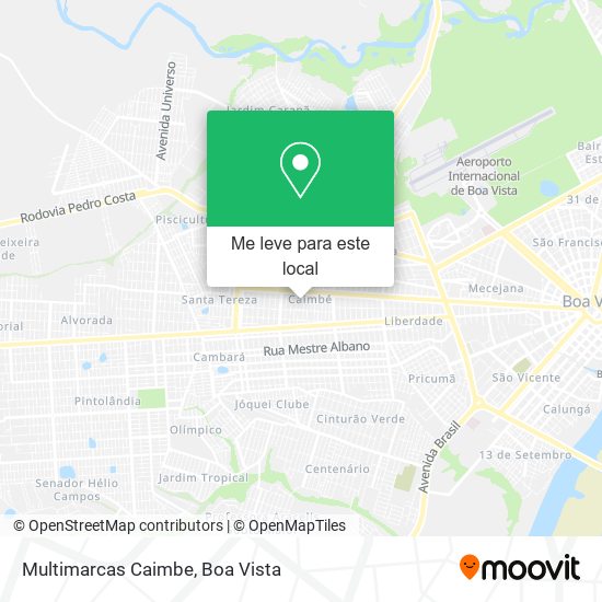 Multimarcas Caimbe mapa