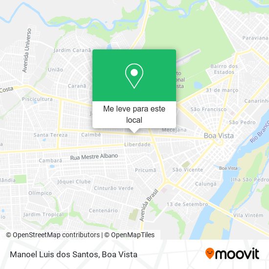 Manoel Luis dos Santos mapa