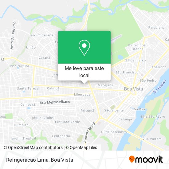 Refrigeracao Lima mapa