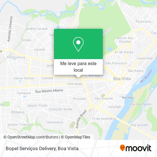 Bopel Serviços Delivery mapa
