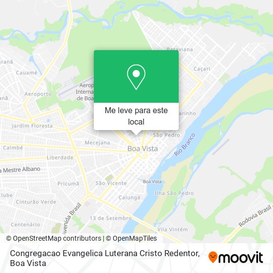 Congregacao Evangelica Luterana Cristo Redentor mapa