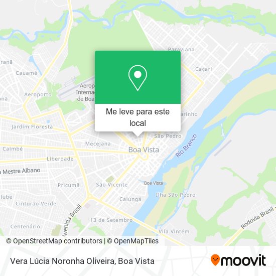Vera Lúcia Noronha Oliveira mapa