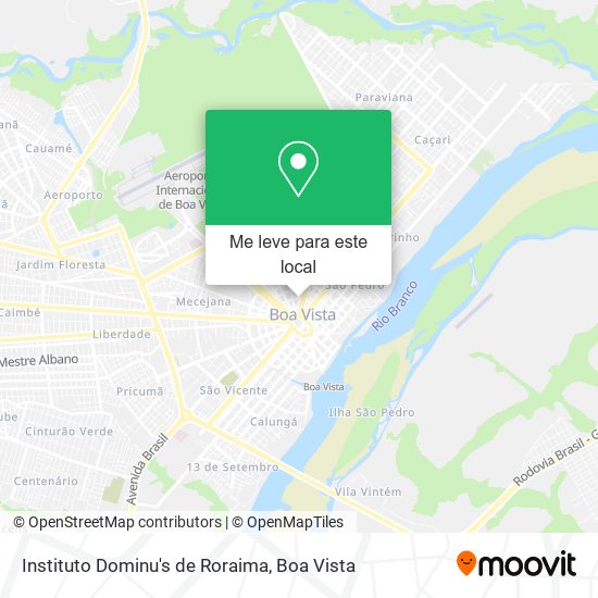 Instituto Dominu's de Roraima mapa