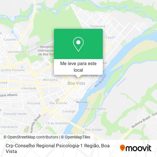 Crp-Conselho Regional Psicologia-1 Região mapa