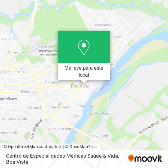 Centro de Especialidades Médicas Saúde & Vida mapa