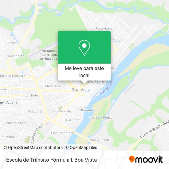 Escola de Trânsito Fórmula I mapa