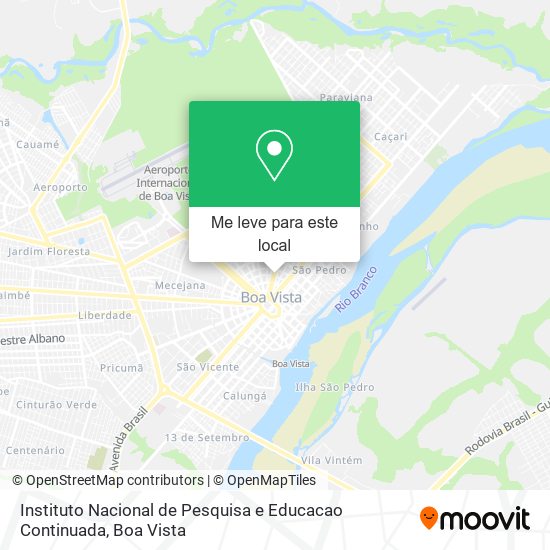 Instituto Nacional de Pesquisa e Educacao Continuada mapa