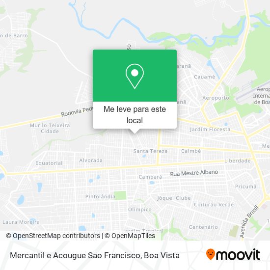 Mercantil e Acougue Sao Francisco mapa