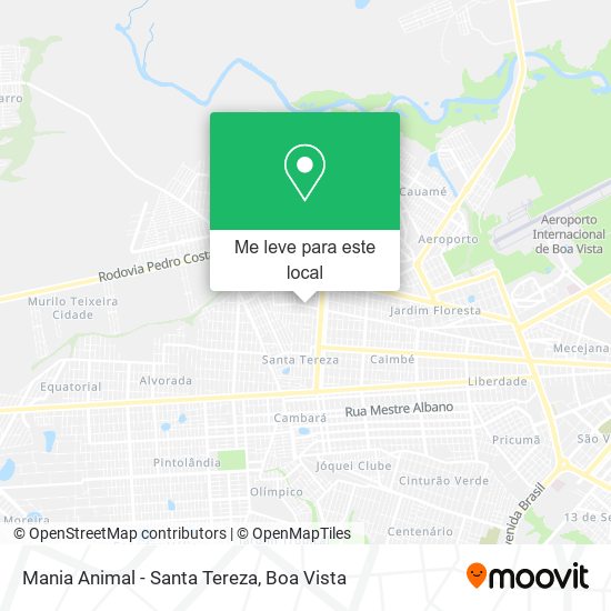 Mania Animal - Santa Tereza mapa