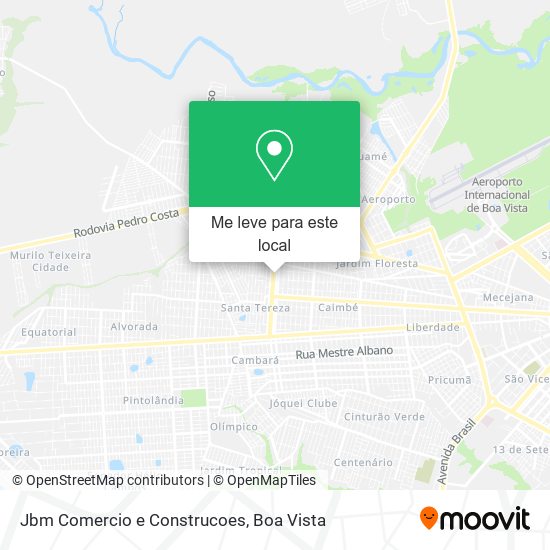 Jbm Comercio e Construcoes mapa