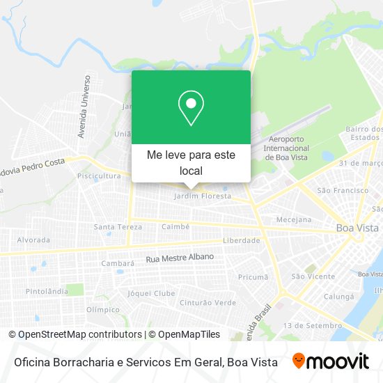 Oficina Borracharia e Servicos Em Geral mapa