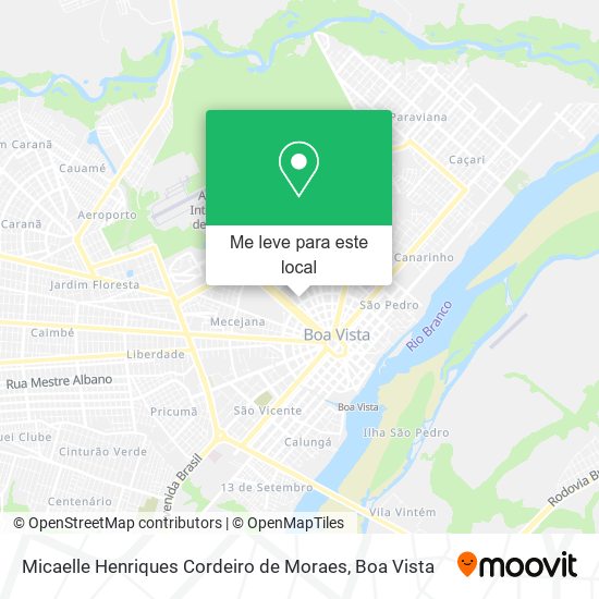 Micaelle Henriques Cordeiro de Moraes mapa