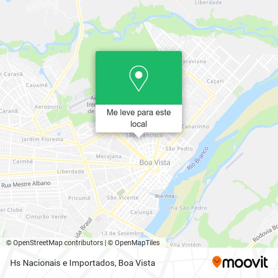 Hs Nacionais e Importados mapa