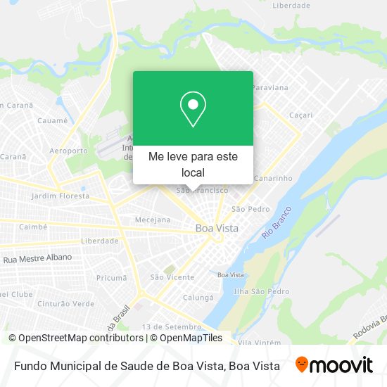 Fundo Municipal de Saude de Boa Vista mapa