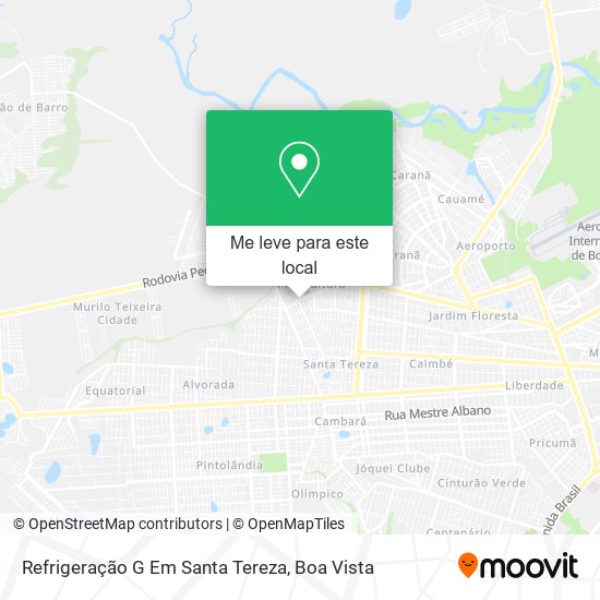 Refrigeração G Em Santa Tereza mapa