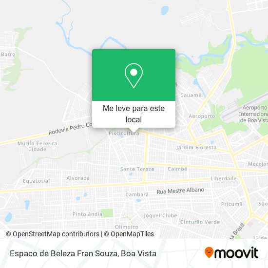 Espaco de Beleza Fran Souza mapa