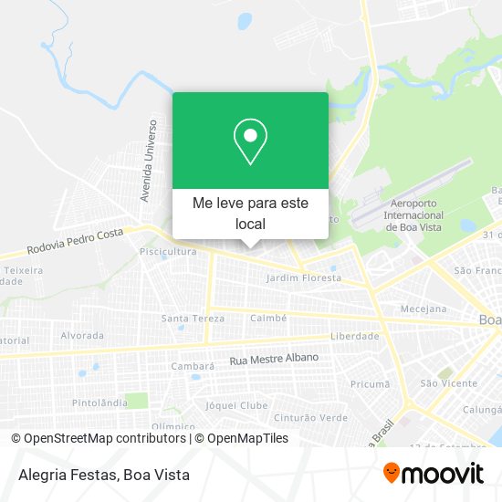 Alegria Festas mapa