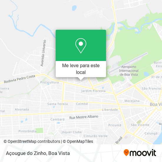 Açougue do Zinho mapa