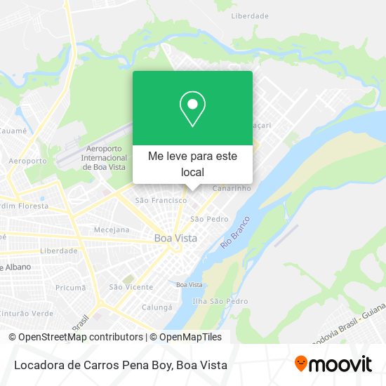 Locadora de Carros Pena Boy mapa