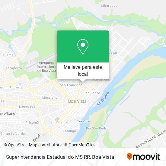 Superintendencia Estadual do MS RR mapa