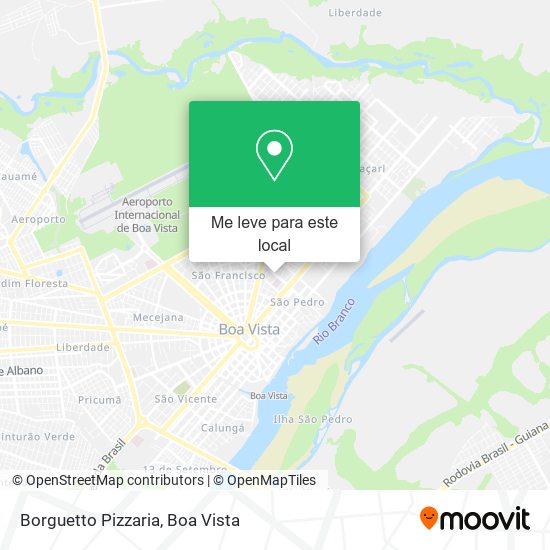 Borguetto Pizzaria mapa