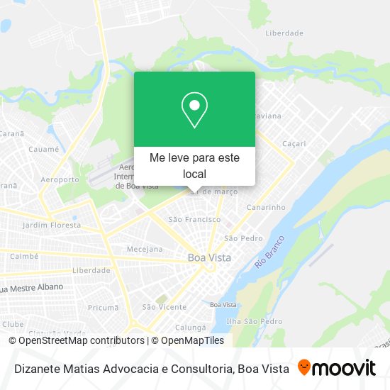 Dizanete Matias Advocacia e Consultoria mapa
